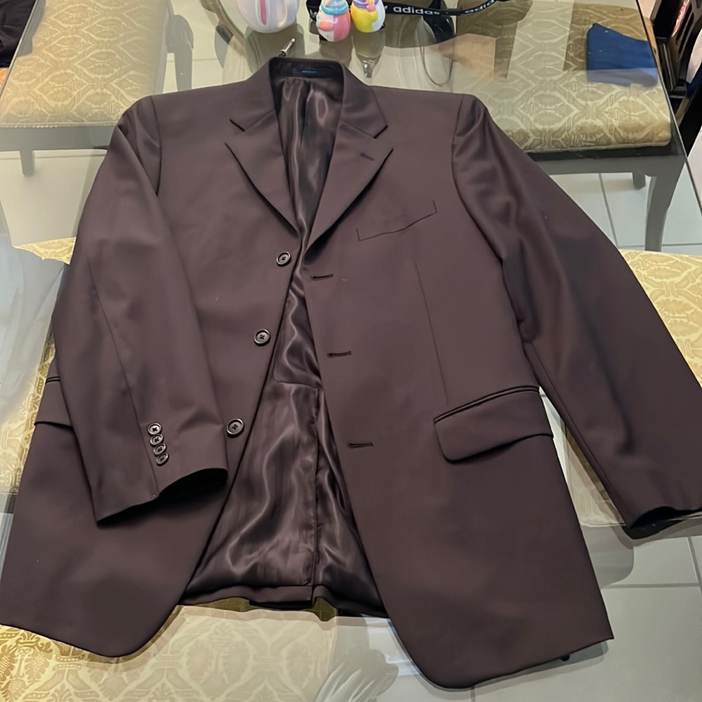 BLACK MENS BLAZER AND BLACK DRESS PANTS MACYS MATERIAL LONDON